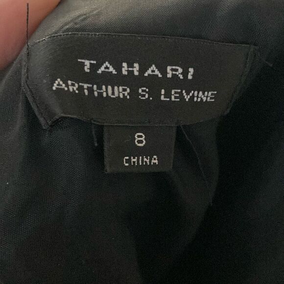Tahari Black Work Dress Sz 8 - Picture 3 of 3